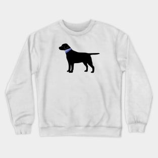 Black Dog Preppy Silhouette Crewneck Sweatshirt